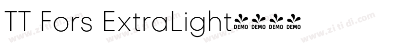 TT Fors ExtraLight字体转换